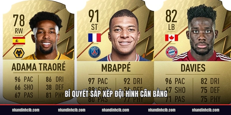 Bí quyết sắp xếp đội hình cân bằng