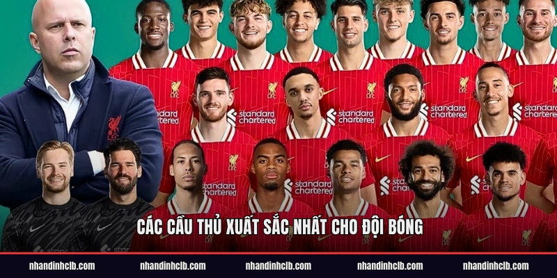 Các cầu thủ xuất sắc nhất cho đội bóng