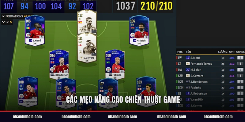 Các mẹo nâng cao chiến thuật game