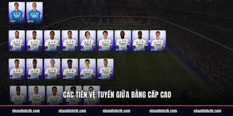 Các tiền vệ tuyến giữa đẳng cấp cao