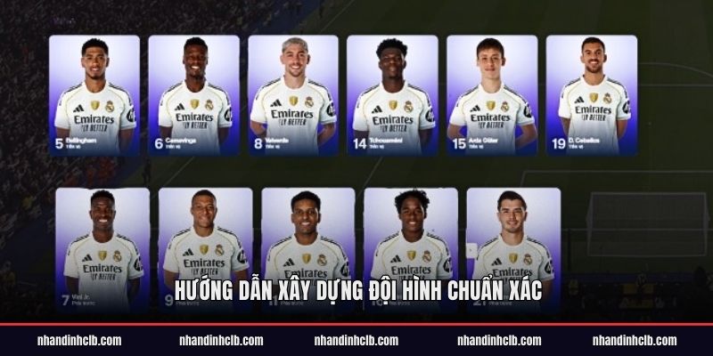 Hướng dẫn xây dựng đội hình chuẩn xác