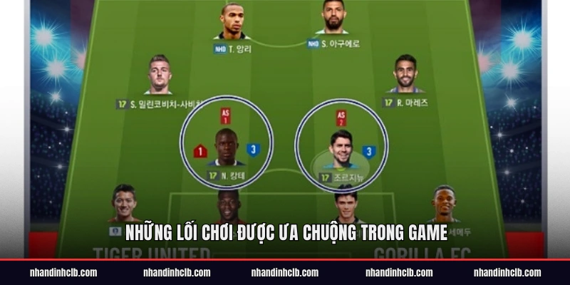 Những lối chơi được ưa chuộng trong game