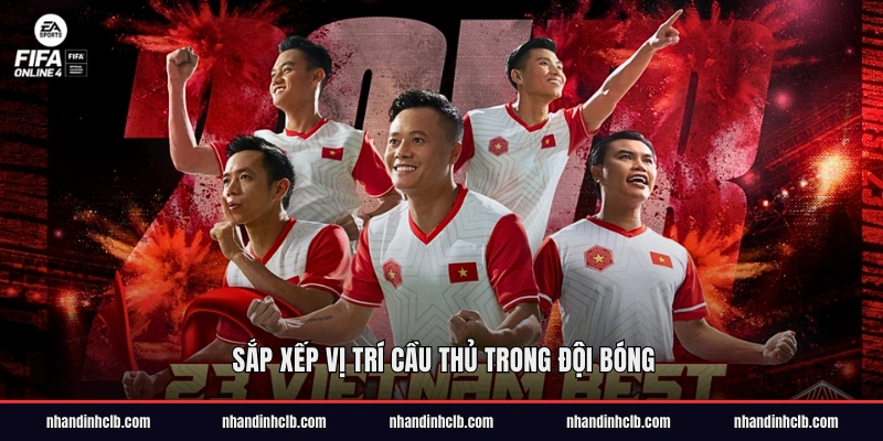 Sắp xếp vị trí cầu thủ trong đội bóng